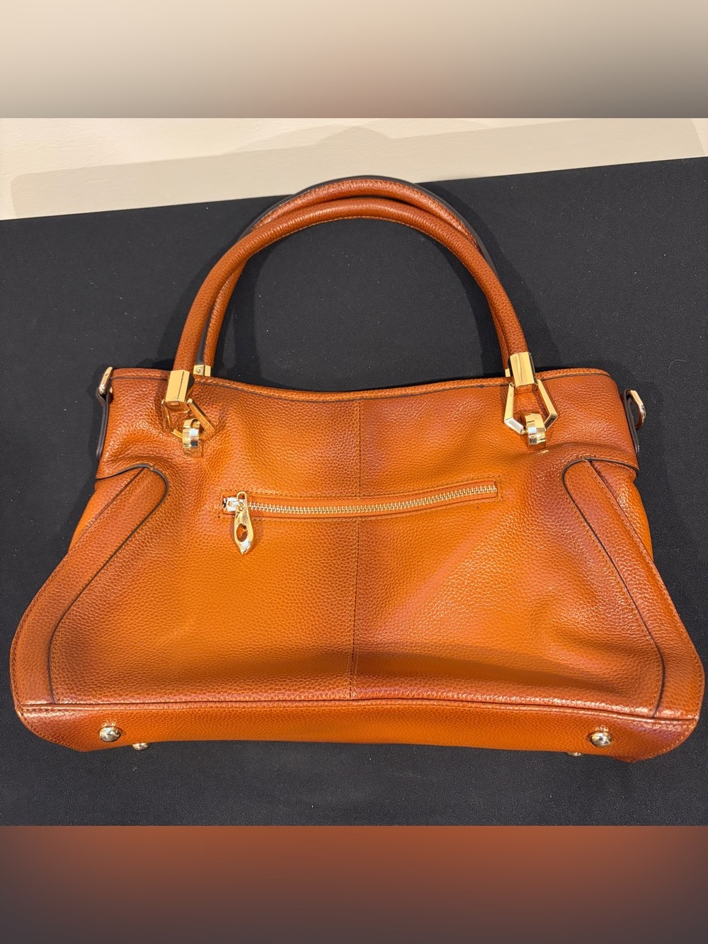 AINIMOER WOMEN'S GENUINE LEATHER VINTAGE TOTE SHOULDER BAG, BROWN.